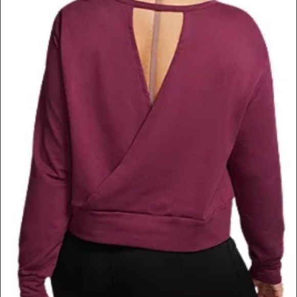 Burgundy Nike Crop Sweater 3X - NWT - Picture 2 of 6